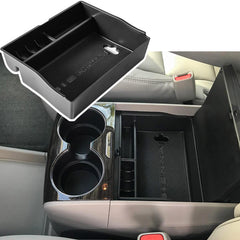 EDBETOS front view of center console tray showing clean fit and organized storage