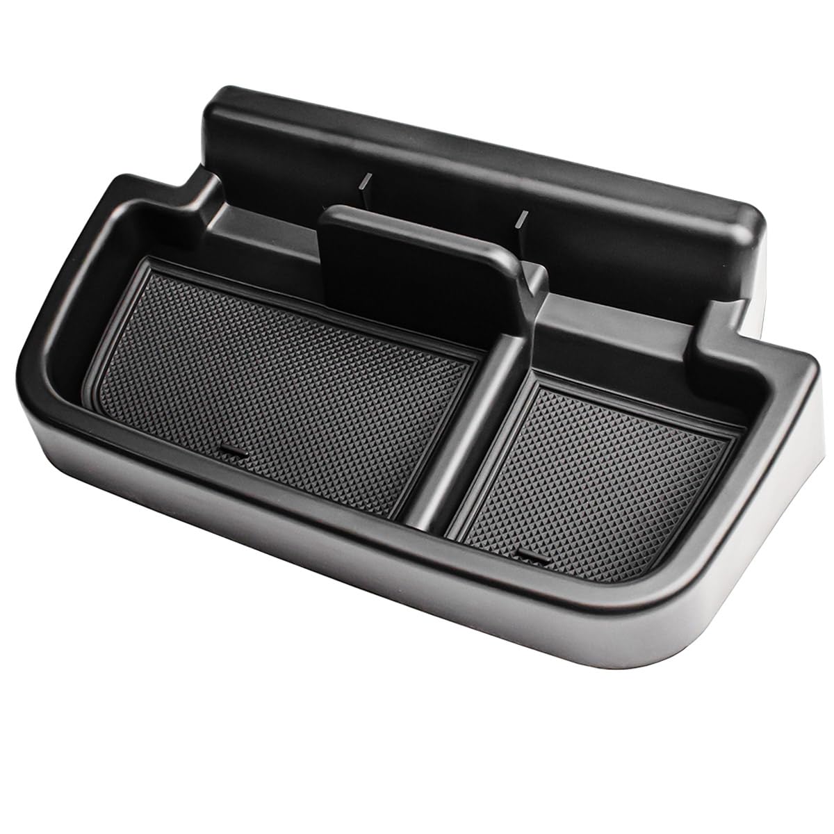 EDBETOS lifestyle image of car interior showing tidy center console and calm cabin
