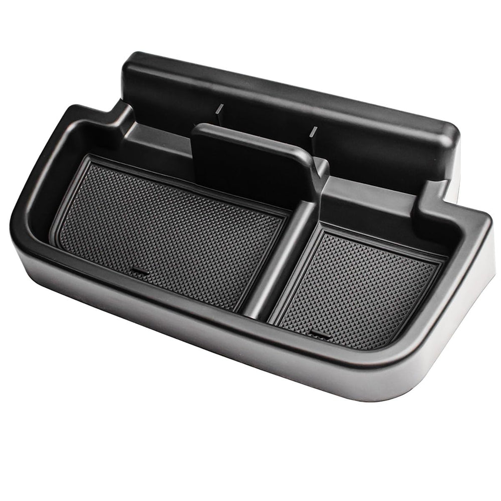 EDBETOS lifestyle image of car interior showing tidy center console and calm cabin