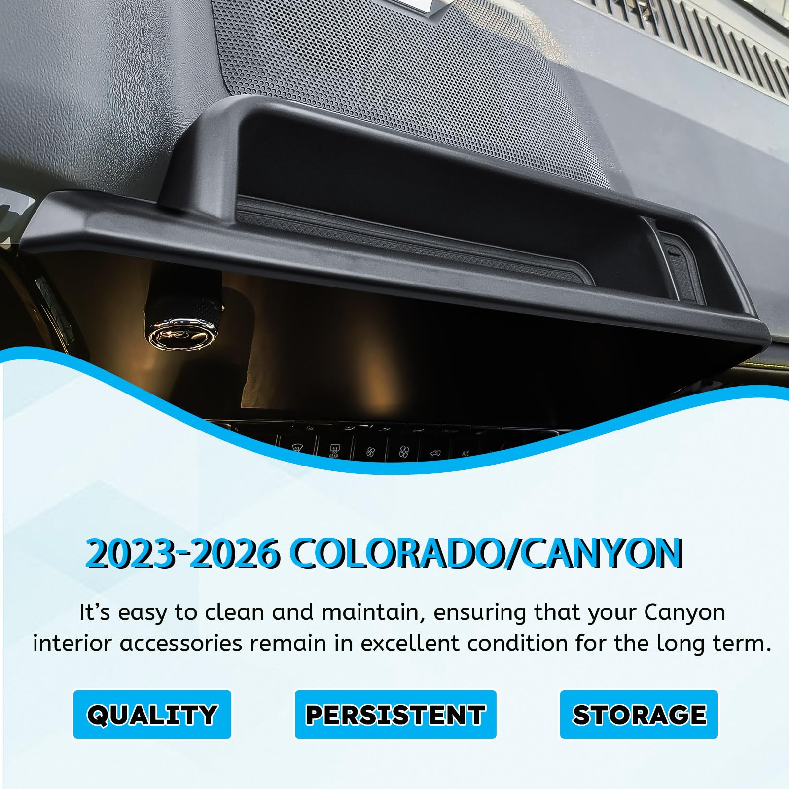 EDBETOS installed behind display in Colorado dashboard for neat storage