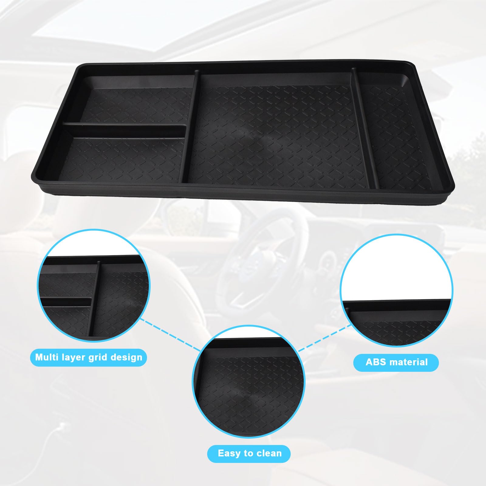 EDBETOS holding phone sunglasses coins shows tidy storage benefit