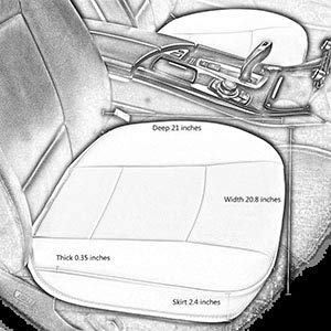 EDEALYN installed on front seat showing secure fit and improved appearance