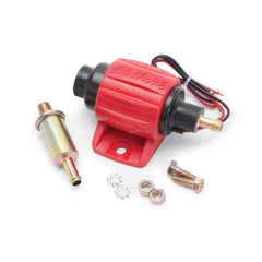Edelbrock 17303 front profile showing compact pump and mounting points for easy fit