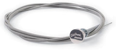 Edelbrock steel choke cable close-up showing braided texture and durability