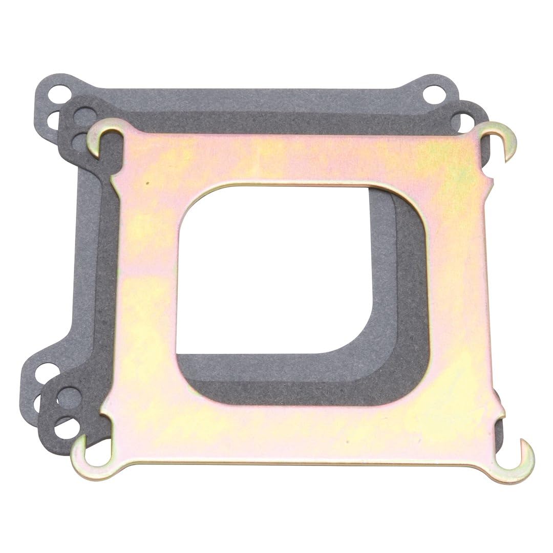 Edelbrock adapter front view showing fitment and installation ease