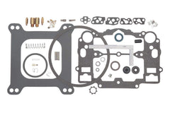 Edelbrock kit front view showing parts for reliable carburetor performance