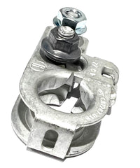 EDS terminal thread and 6mm stud close-up demonstrating durable plating