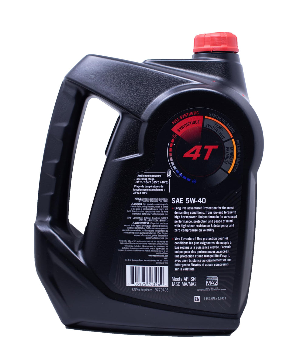 THE EDWARDS MOTORSPORTS & RVS COMPANY 1 gallon oil label close-up with clear specs