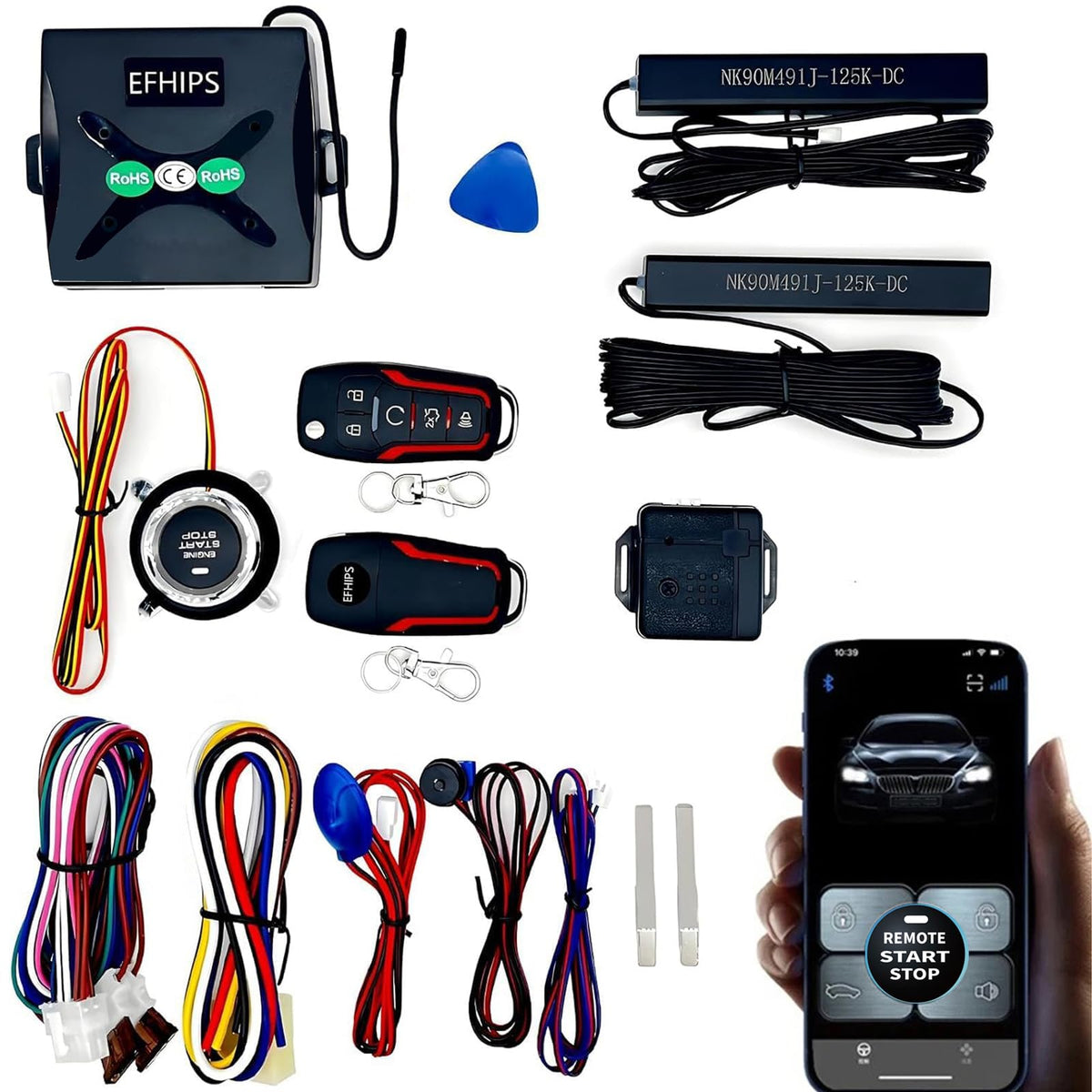 EFHIPS front unit with fob showing compact design and easy control