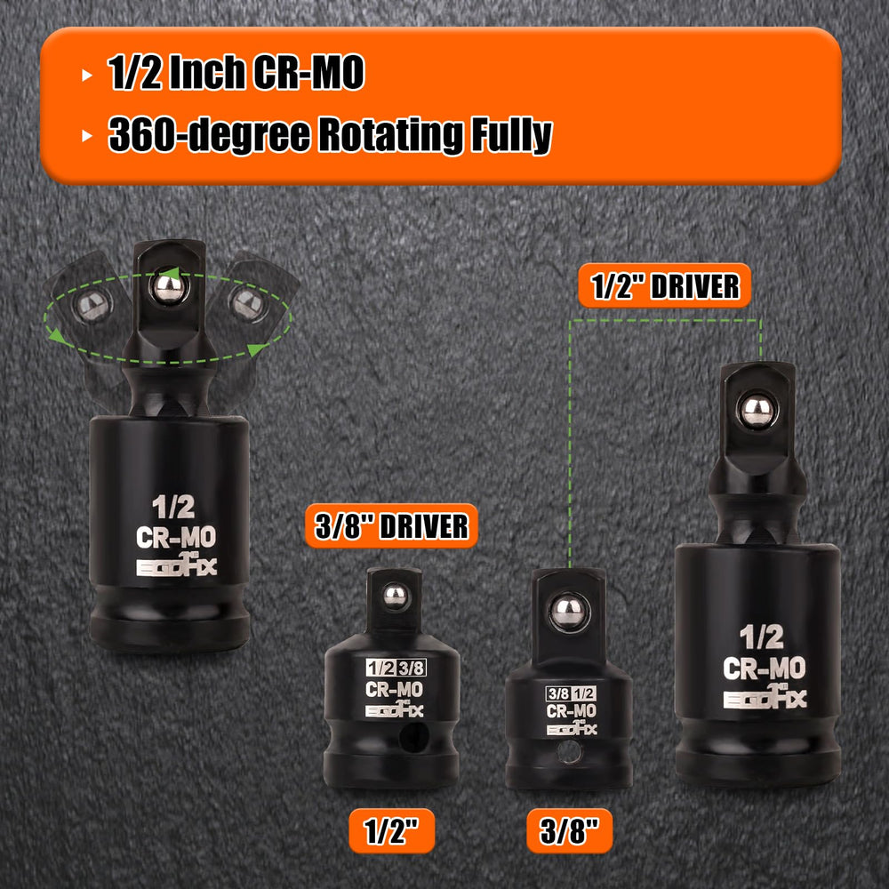 EGOFIX laser-etched size markings visible on socket to aid quick identification
