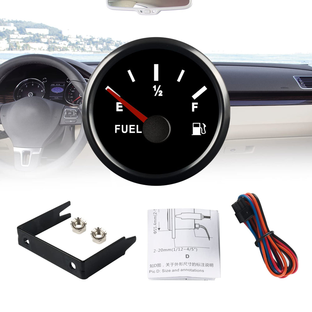 EIKLIM illuminated gauge face with red LED backlight for night visibility