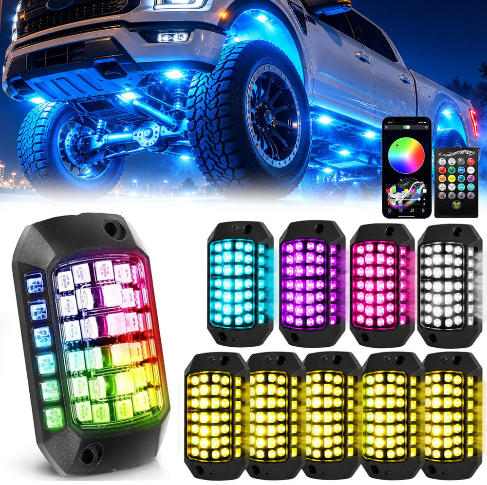 EJ's SUPER CAR underglow in offroad campground creating ambiance and safety