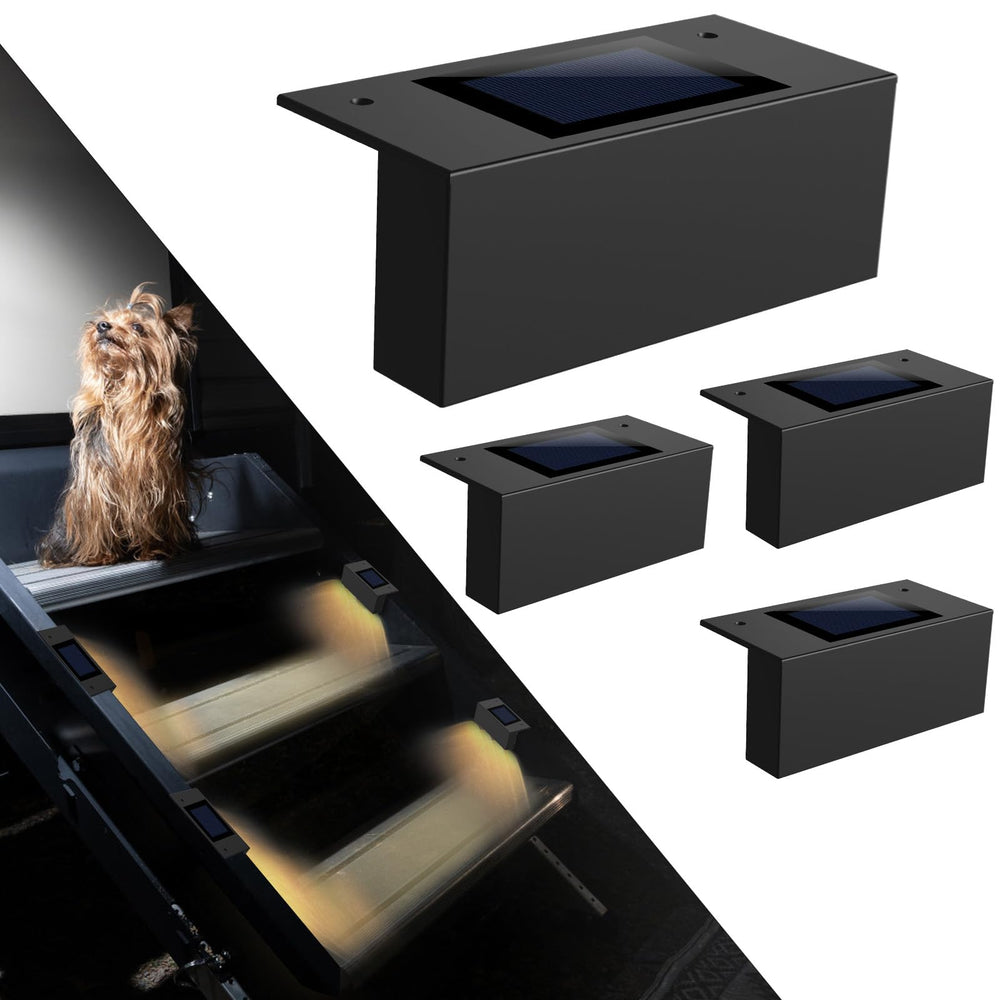 EJYTRVT front packaging showing four solar LED strips and benefits