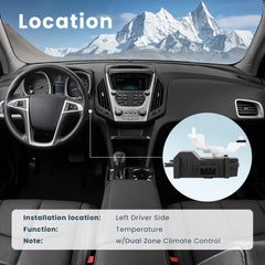 EKLN actuator mounted under dash demonstrating easy access and correct placement