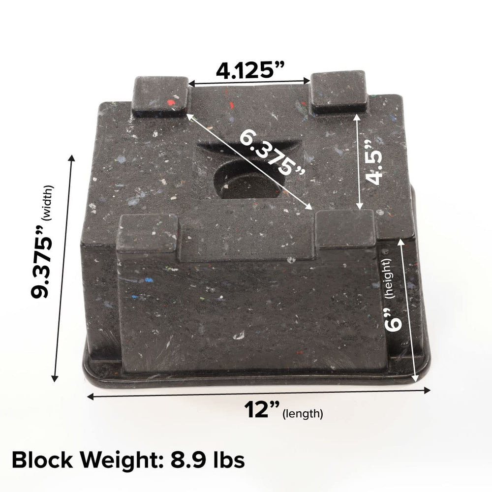 EKON OX BLOX side profile with handle for easy carrying and placement
