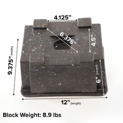 EKON OX BLOX side profile with handle for easy carrying and placement