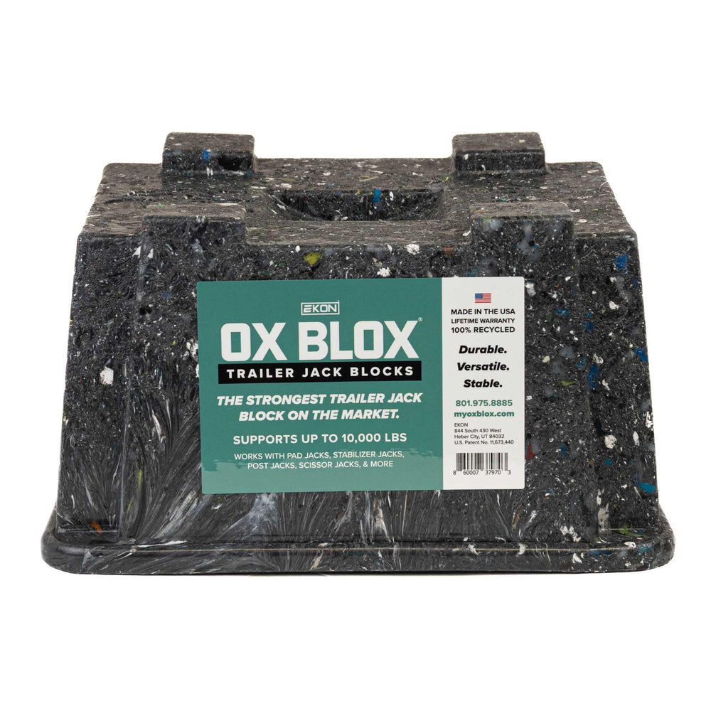 EKON OX BLOX stored in a truck bed showing convenient transportability
