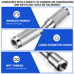 ElaraBerry knurled handle detail offering better grip and control benefit