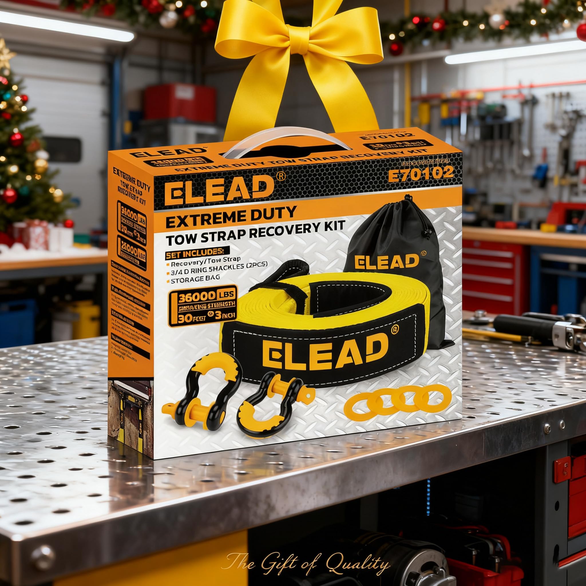 ELEAD off-road lifestyle scene showing kit ready for emergency recoveries