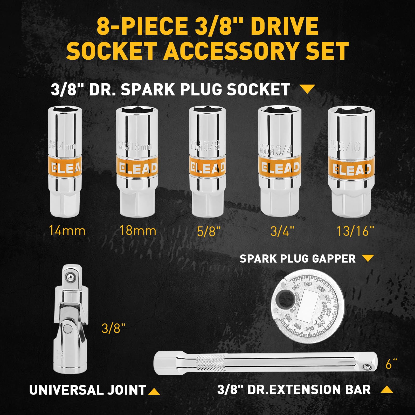 ELEAD deep socket depth demonstration showing secure engagement with plug hex