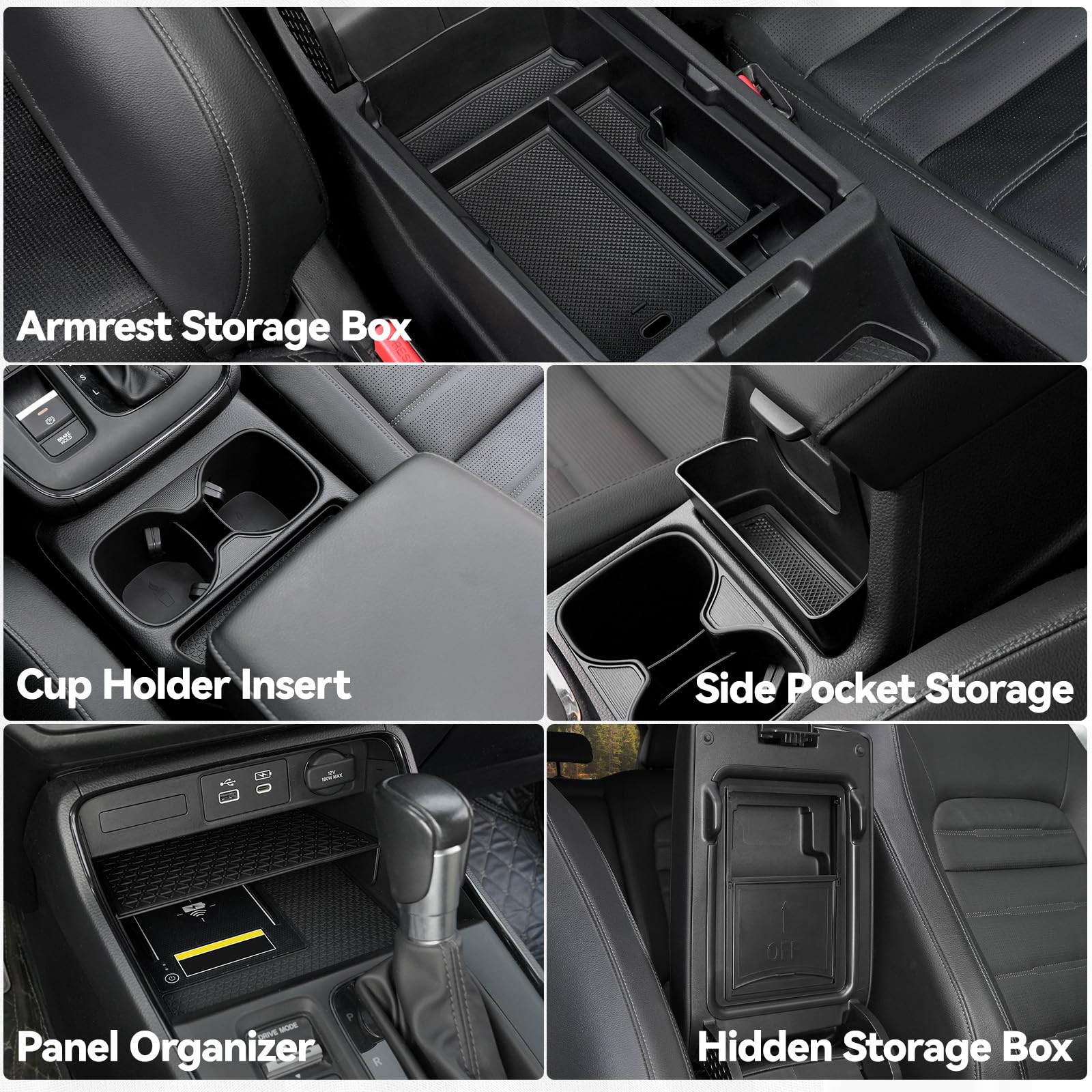 ELECFRESH armrest drawer closeup demonstrating secure hidden storage benefit