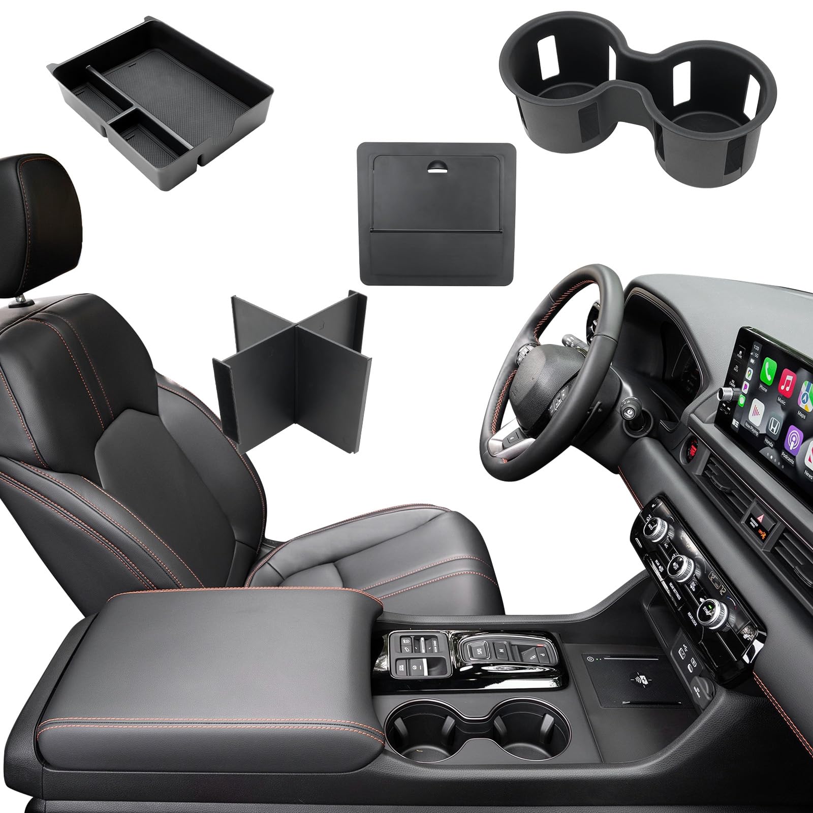 ELECFRESH front view showing full console kit and organized storage benefit