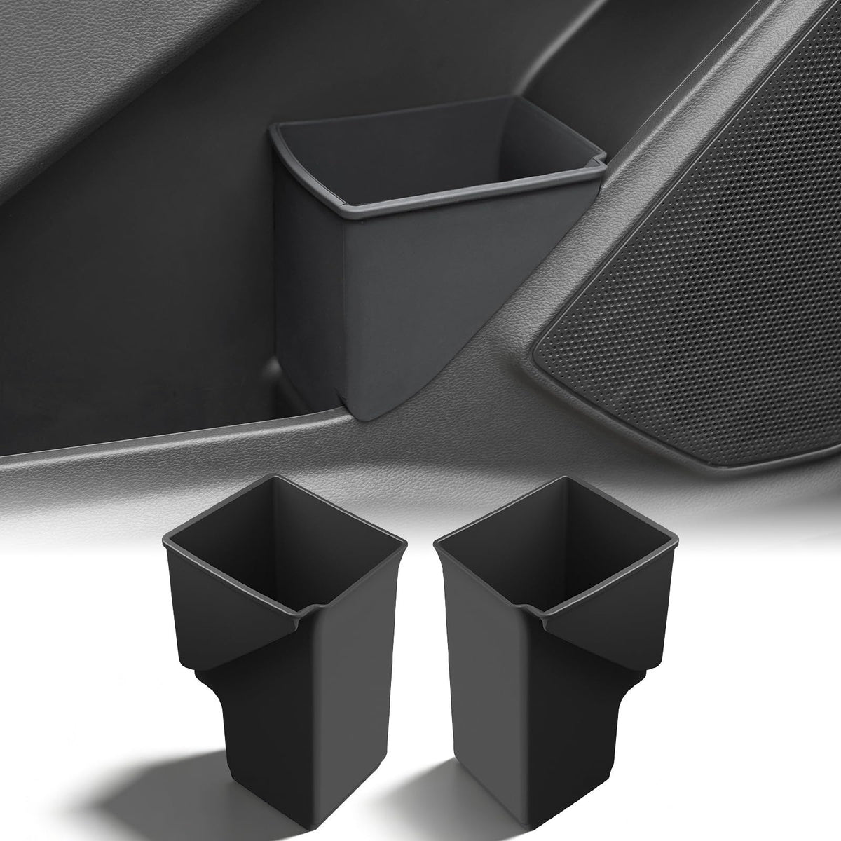 ELECFRESH front view showing both door trash cans and neat packaging benefit tidy storage