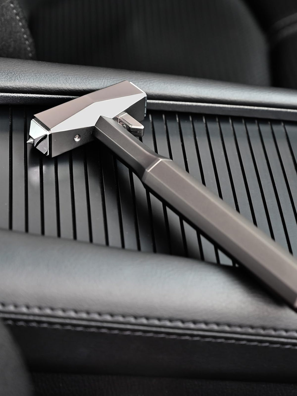 ELECOGO placed by a car door showing practical placement and hands-on accessibility