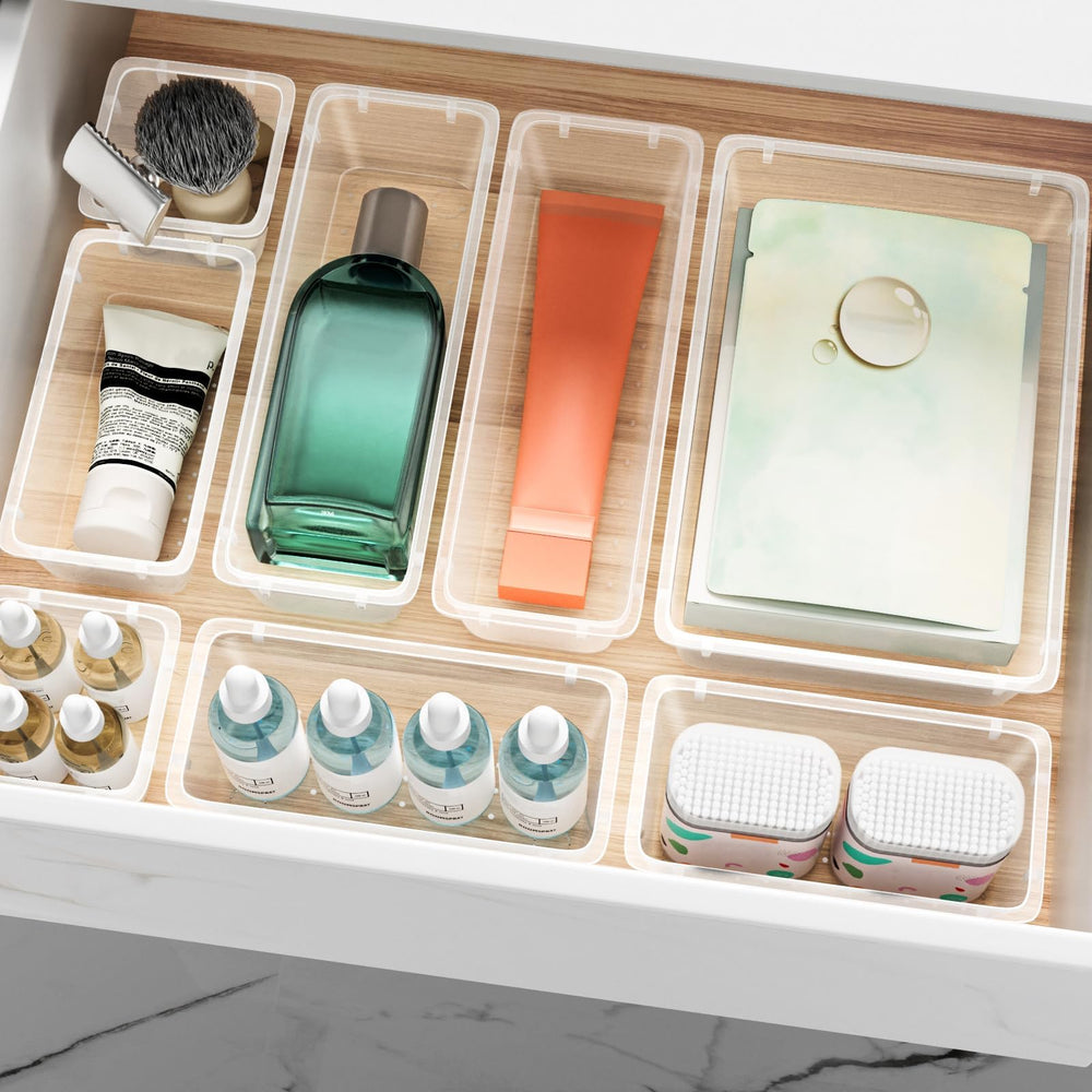 ElegantArray stackable trays nested to save space when not in use
