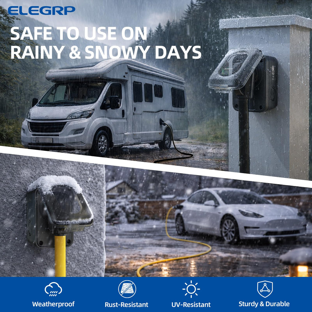 ELEGRP installed on campsite pedestal demonstrating convenient hookup benefit