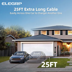 ELEGRP NEMA 14-50 plug detail showing plug-and-play convenience