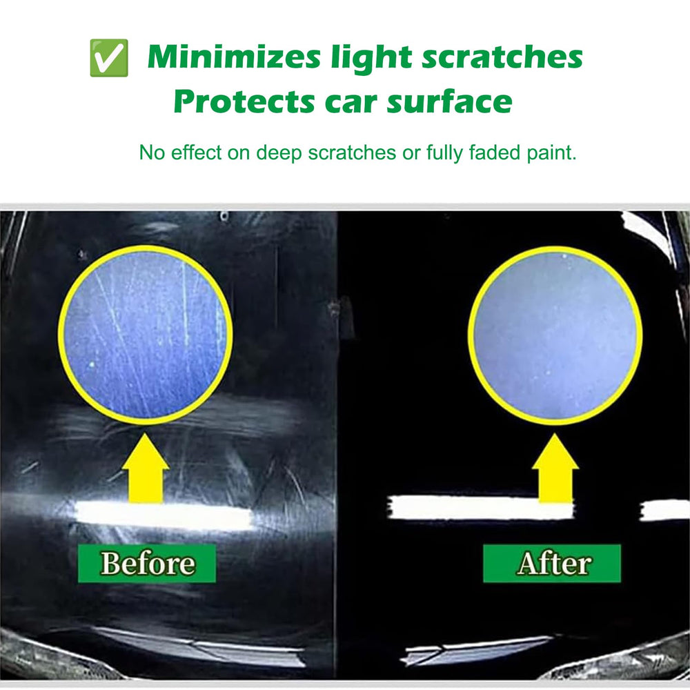 ELEpure wax spread on black metal panel enhancing depth and color