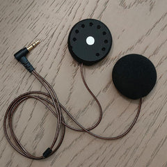 ELFINEAR close-up of 40mm driver revealing improved magnet for vocal clarity