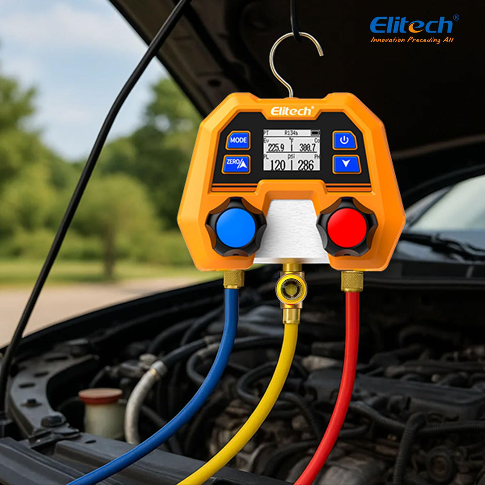 Elitech complete kit laid out to show included accessories and readiness