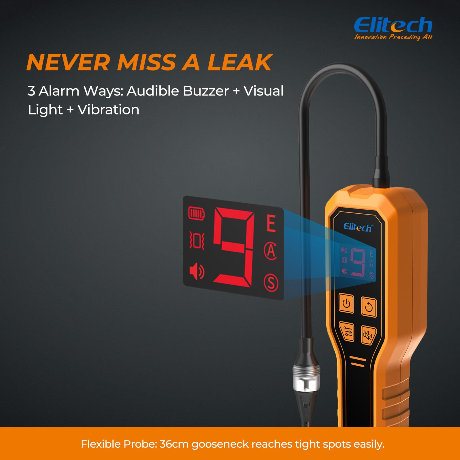 Elitech accessories and blow-molded case organized for field readiness