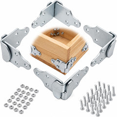 ELITEWILL front view of four galvanized side brackets showing sturdy finish and fit benefit