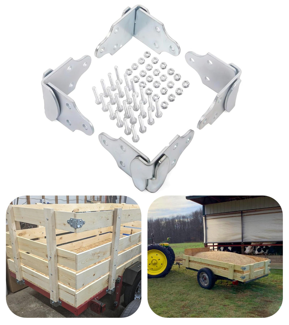ELITEWILL loaded trailer with installed brackets illustrating increased cargo capacity