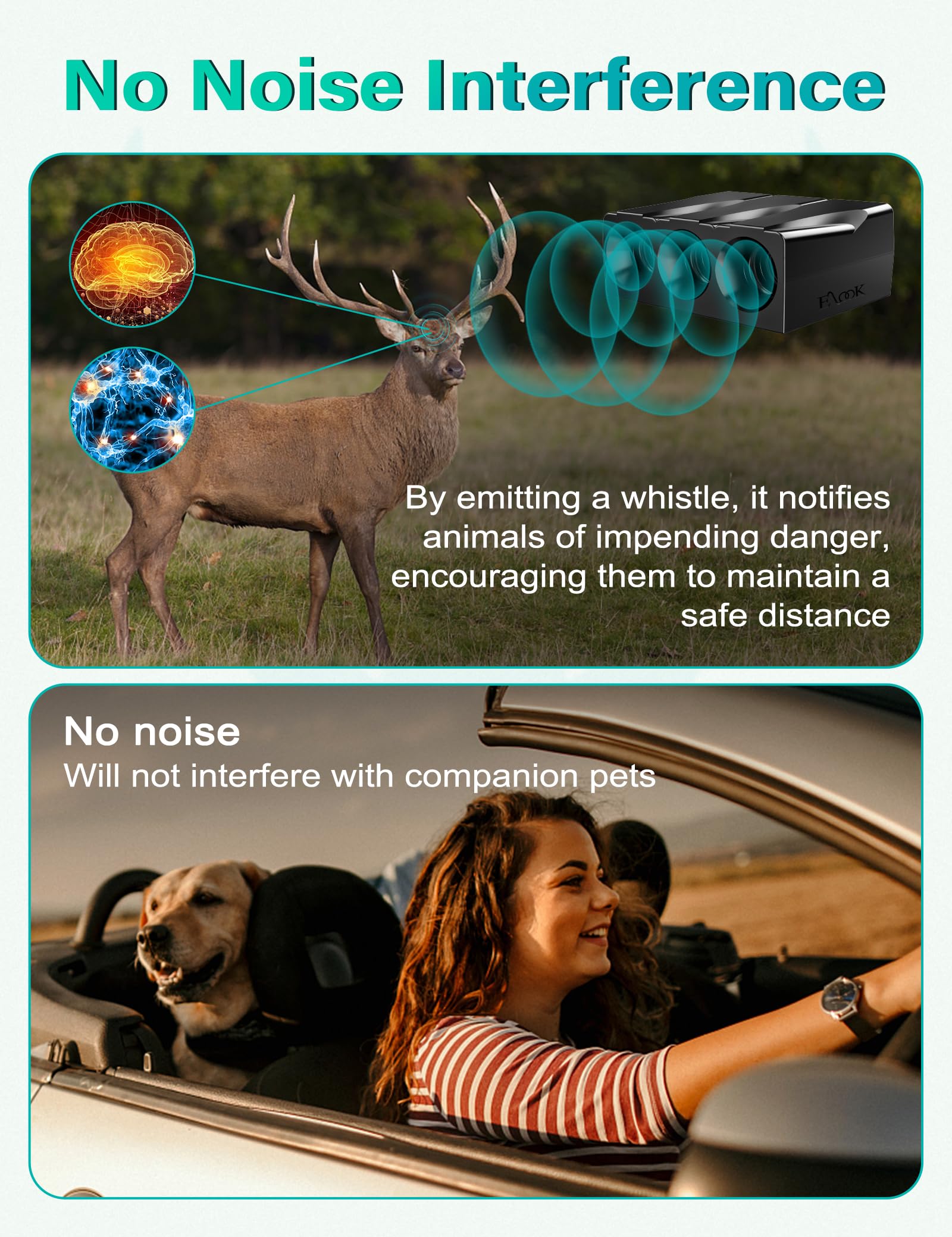 Elook pair installed on truck grill offering broader sound coverage