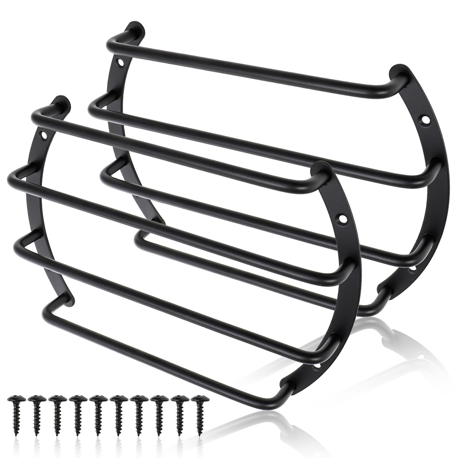 Elsjoy front view of two 8-inch grills showing full coverage and protection