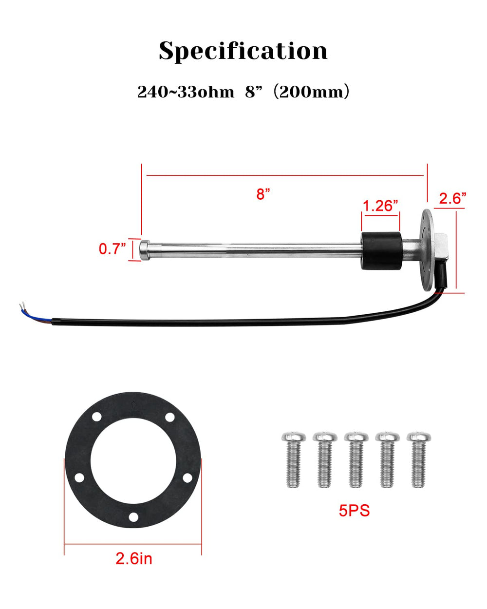 EMIHO top view of SAE 5-hole pattern flange, easy standard mounting advantage