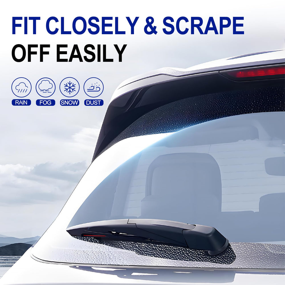 EMITHSUN wipe comparison showing reduced streaks and clearer rear view