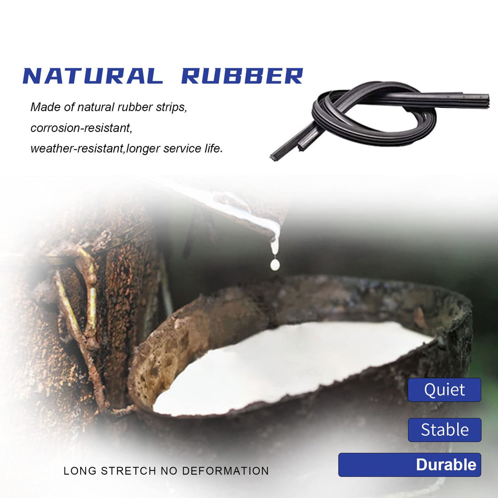 EMITHSUN wiper blades clearing rain on windshield for safer visibility