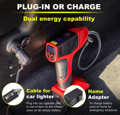 EMSON Bullseye Pro Max inflator head and three nozzle adapters for versatile use