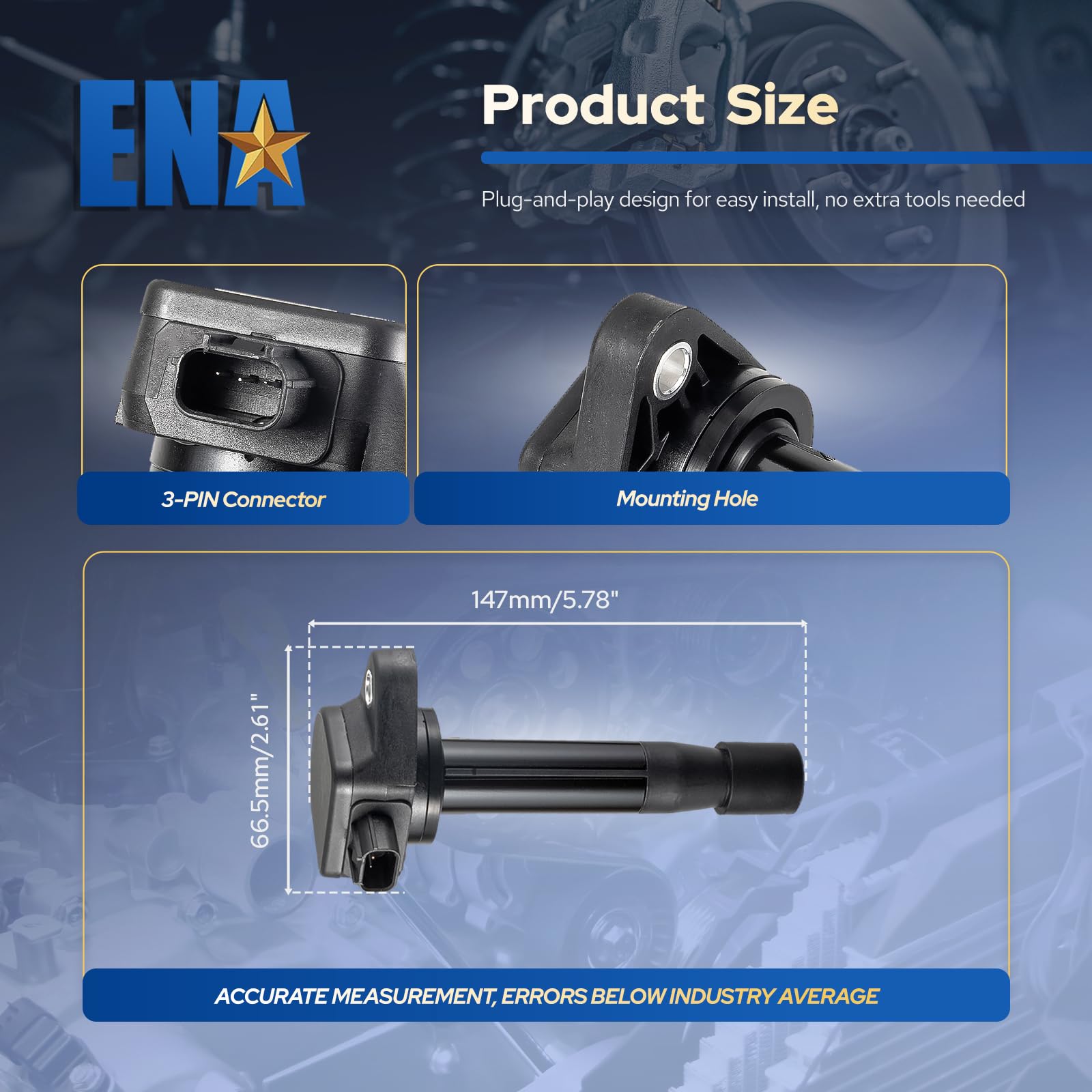 ENA coil being installed in garage, benefits quick service turnaround