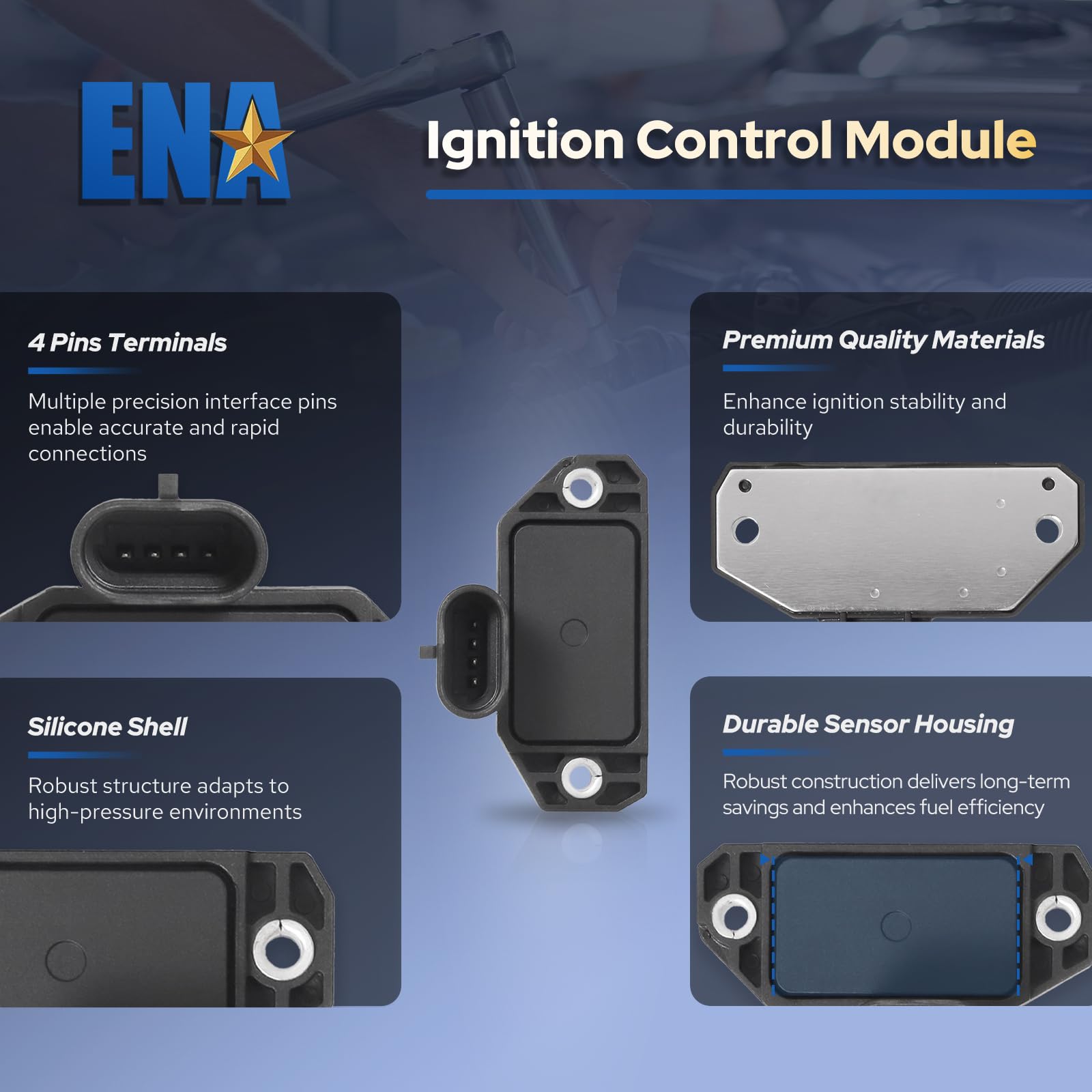 ENA mounting flange detail highlighting easy bolt-on installation