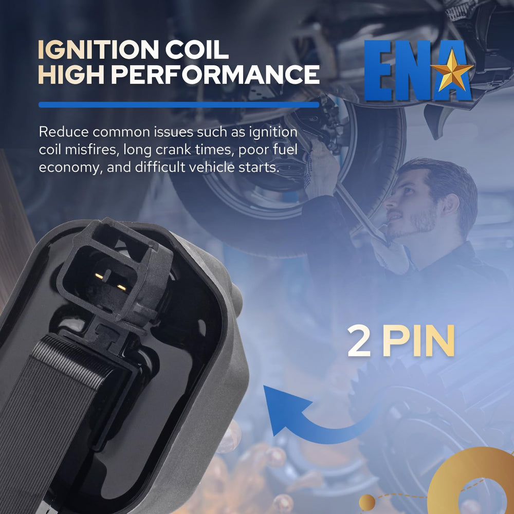 ENA coil pack installed in engine bay demonstrating correct fit and restored ignition