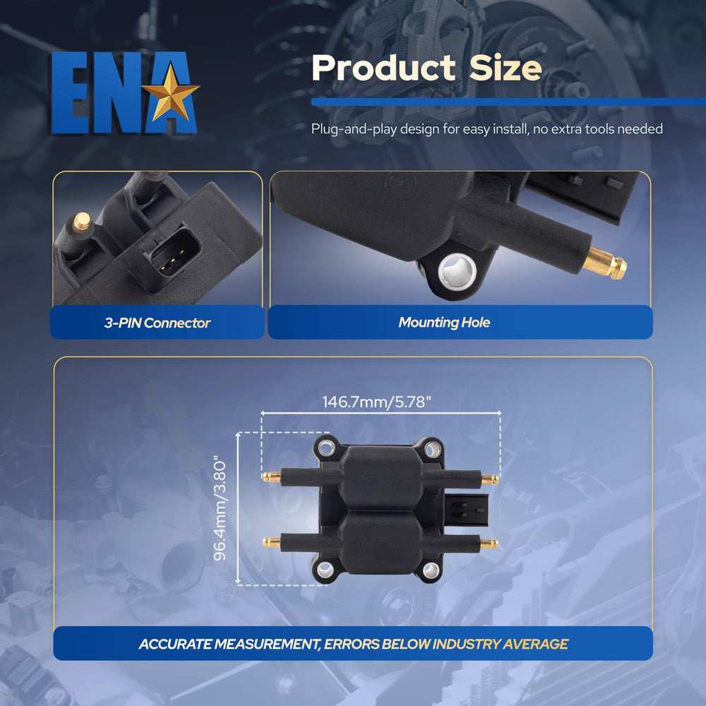 ENA packaged coil pack with warranty card ready for安心 replacement benefit