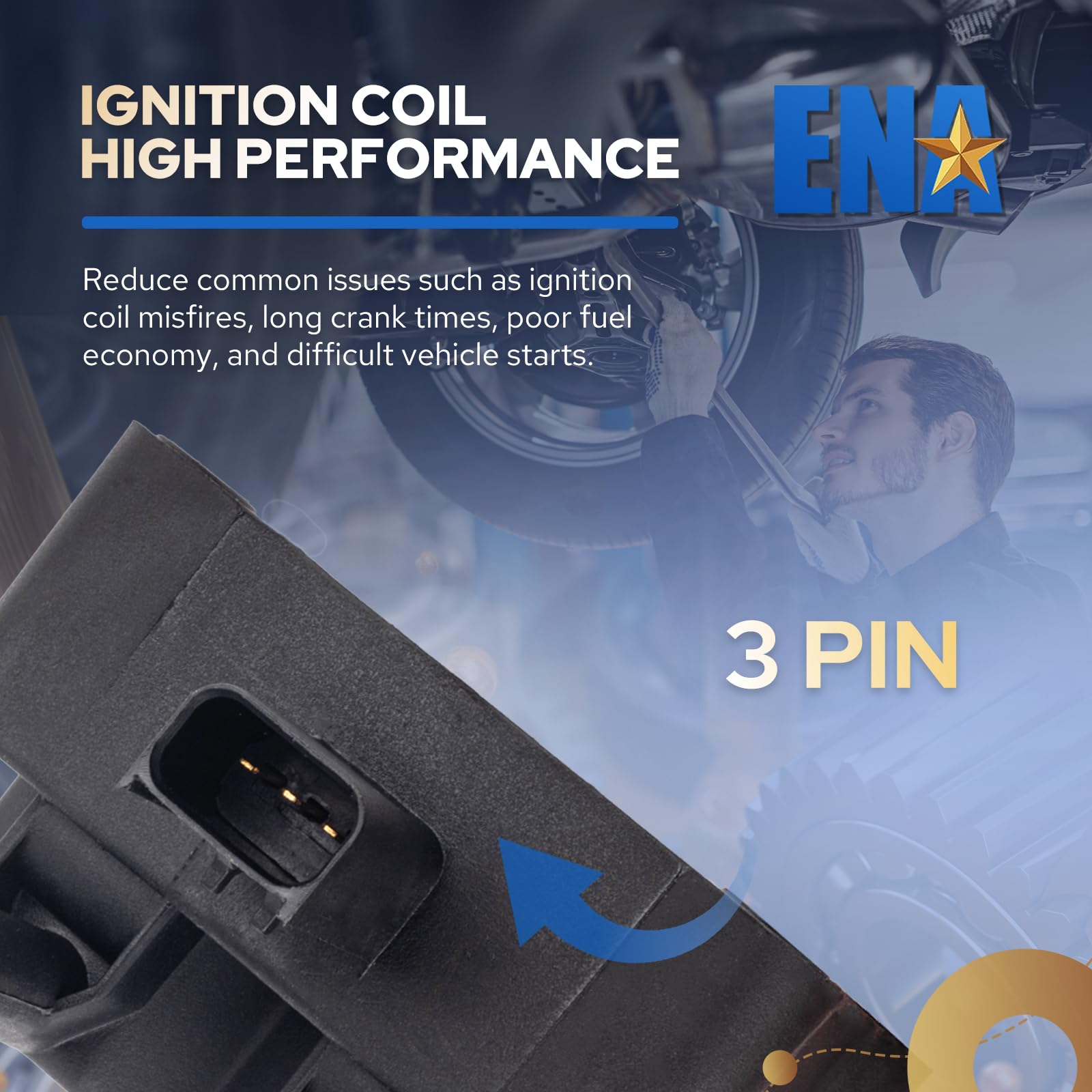 ENA coil pack beside ruler showing scale for proper sizing and fitment benefit