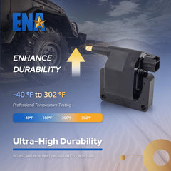 ENA coil pack terminal ends closeup showing solid contacts for consistent spark