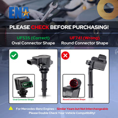 ENA coil pack electrical connector detail matching OEM plug design